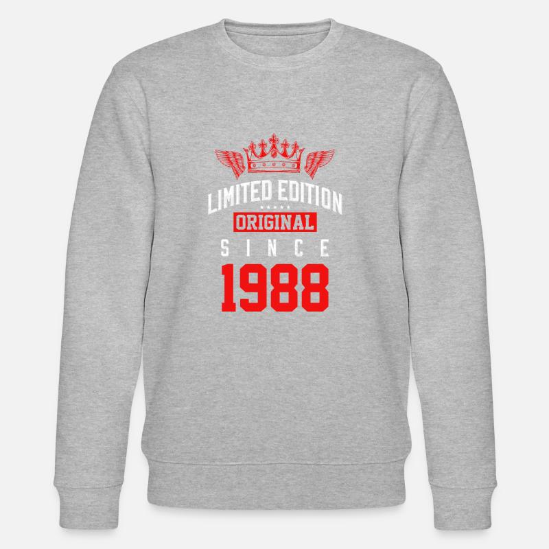 Édition limitée 1988 - Sweat bio CHANGER Stanley/Stella Unisexe - gris chiné