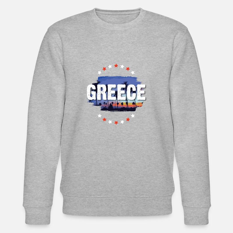 Grèce - Sweat bio CHANGER Stanley/Stella Unisexe - gris chiné