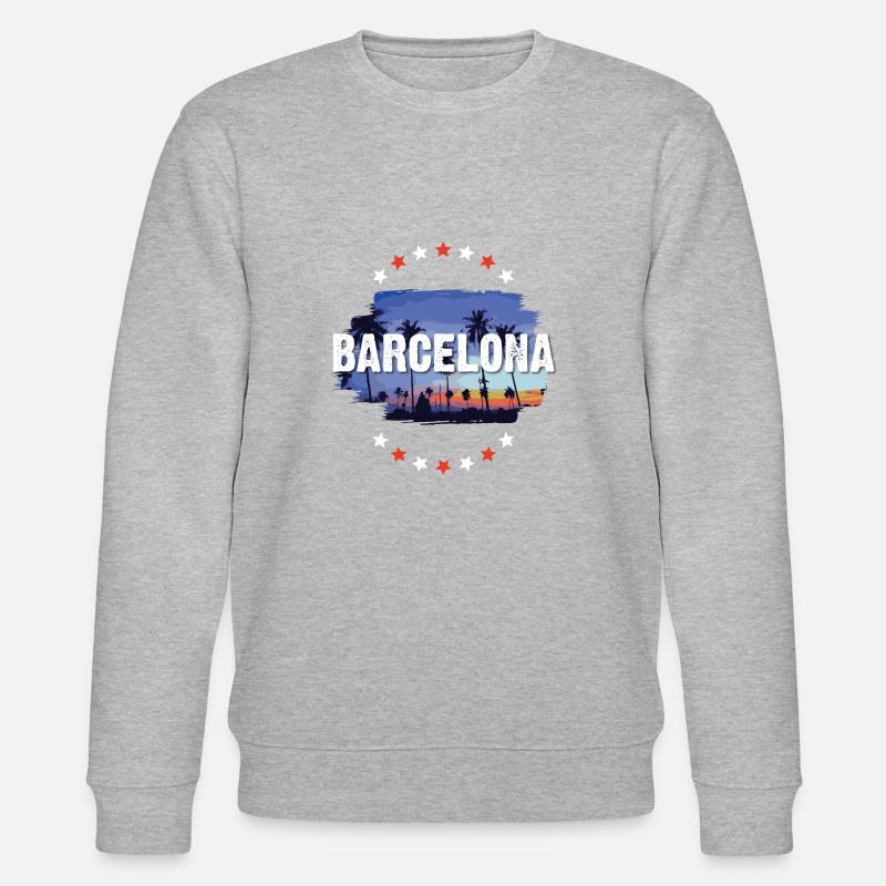 Barcelona - Stanley/Stella Unisex Bio-Sweatshirt CHANGER  - Grau meliert