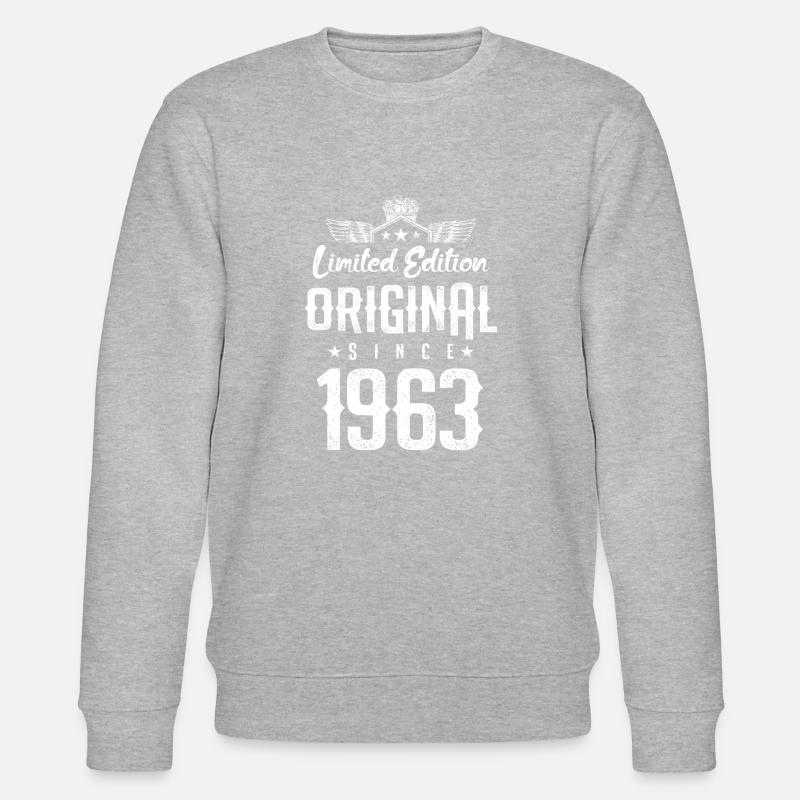 1963 limited edition - Stanley/Stella CHANGER Unisex Organic Sweatshirt - heather grey