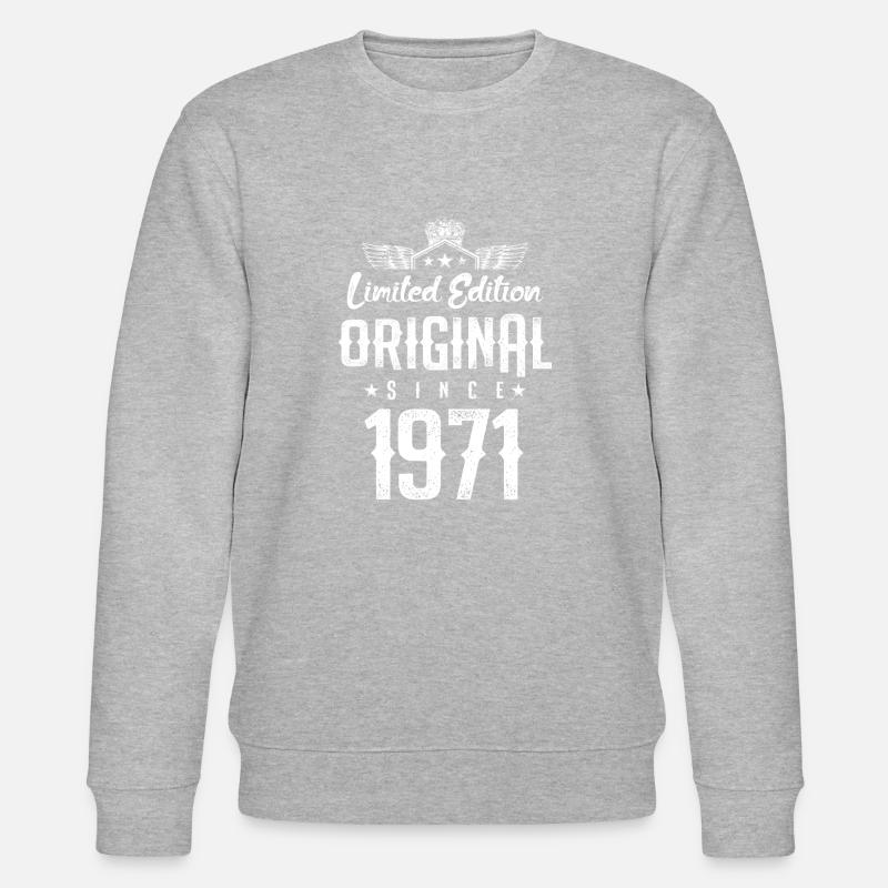 1971 limited edition - Stanley/Stella Unisex Bio-Sweatshirt CHANGER  - Grau meliert