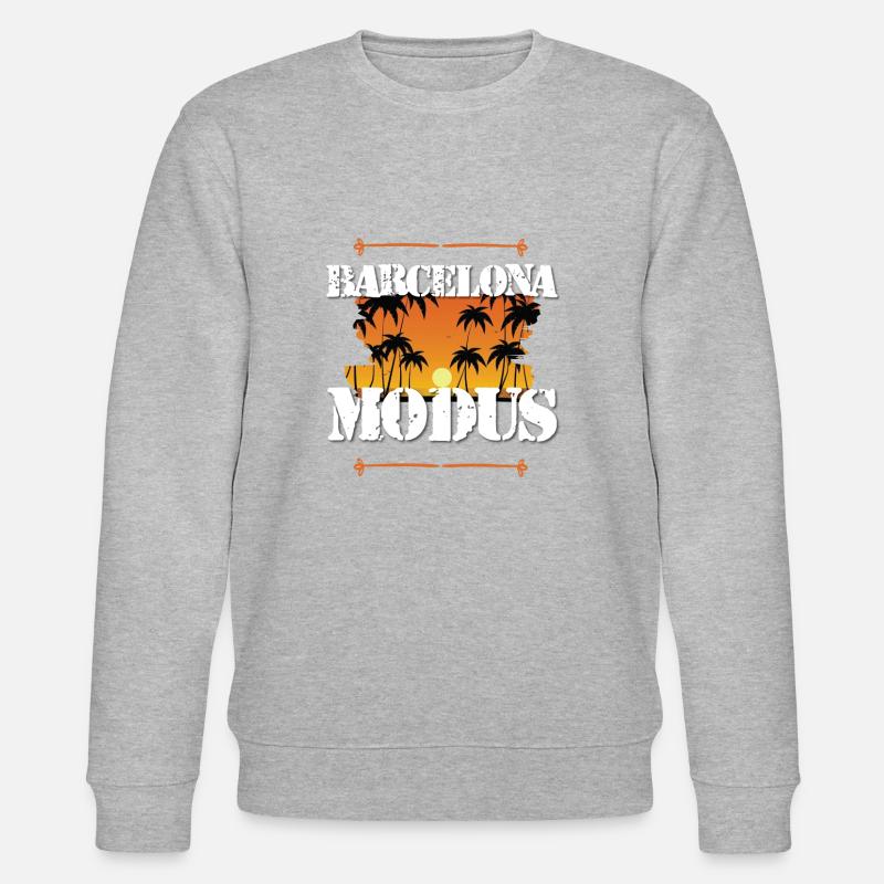 Barcelona Modus - Stanley/Stella Unisex Bio-Sweatshirt CHANGER  - Grau meliert