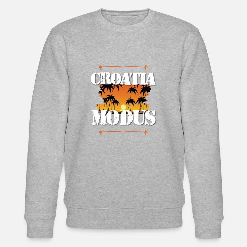 Croatia Modus - Stanley/Stella Unisex Bio-Sweatshirt CHANGER  - Grau meliert