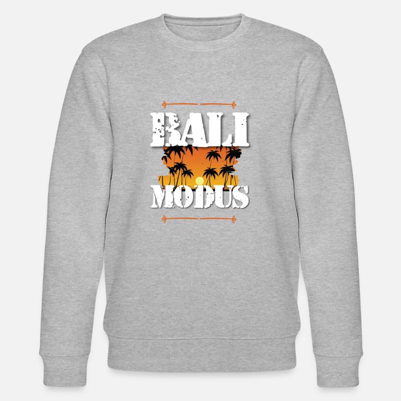Bali Modus - Stanley/Stella Unisex Bio-Sweatshirt CHANGER  - Grau meliert