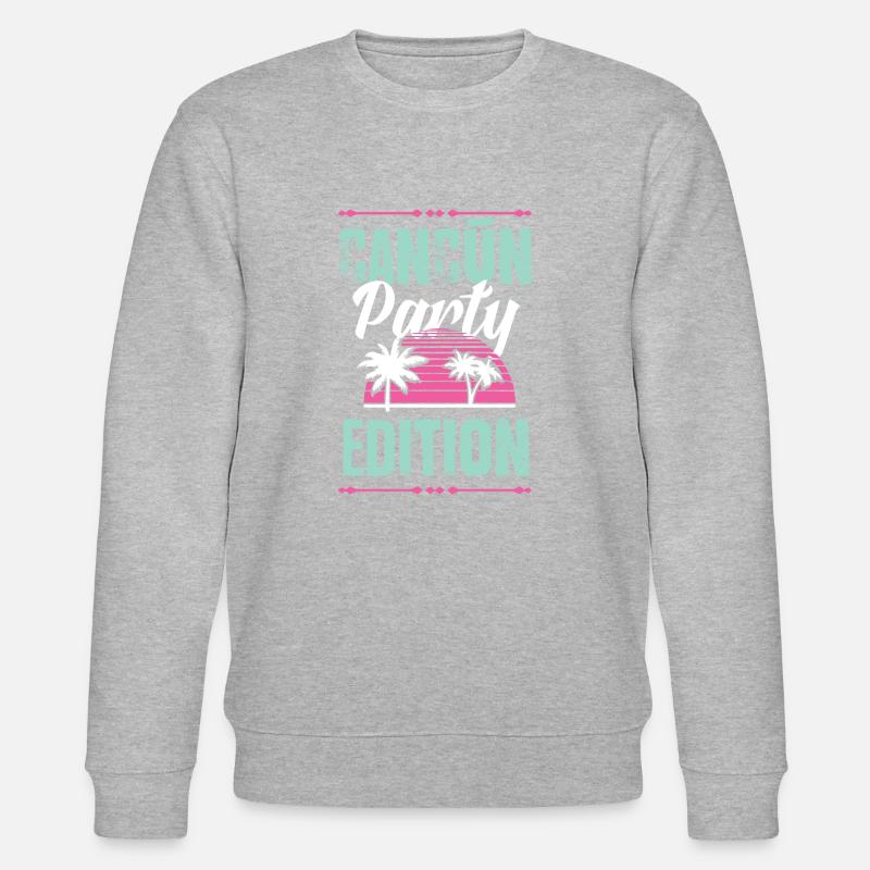 Cancun Party Edition - Stanley/Stella Unisex Bio-Sweatshirt CHANGER  - Grau meliert