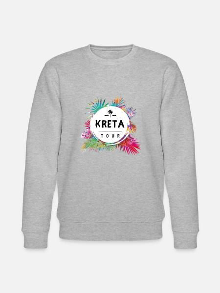 Kreta Tour Bunt - Stanley/Stella Unisex Bio-Sweatshirt CHANGER  - Grau meliert