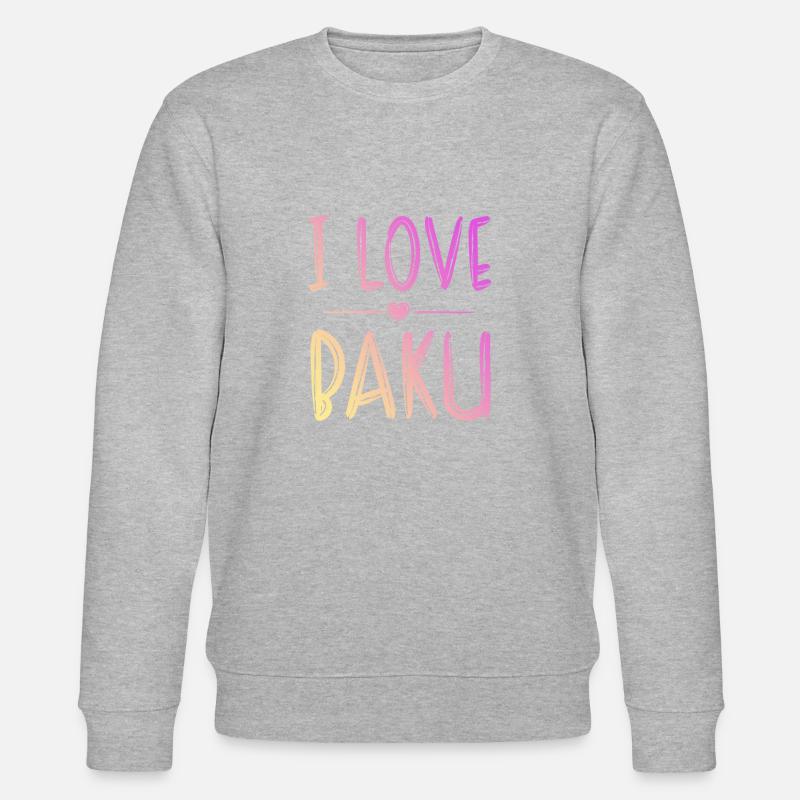 J’aime Bakou - Sweat bio CHANGER Stanley/Stella Unisexe - gris chiné