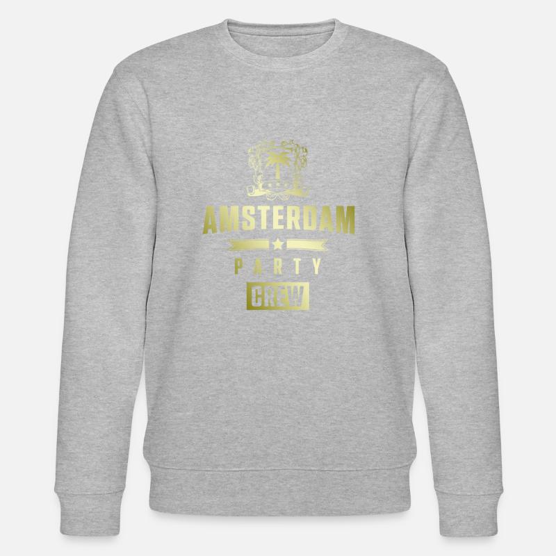Amsterdam Party Crew - Stanley/Stella CHANGER Unisex Organic Sweatshirt - heather grey