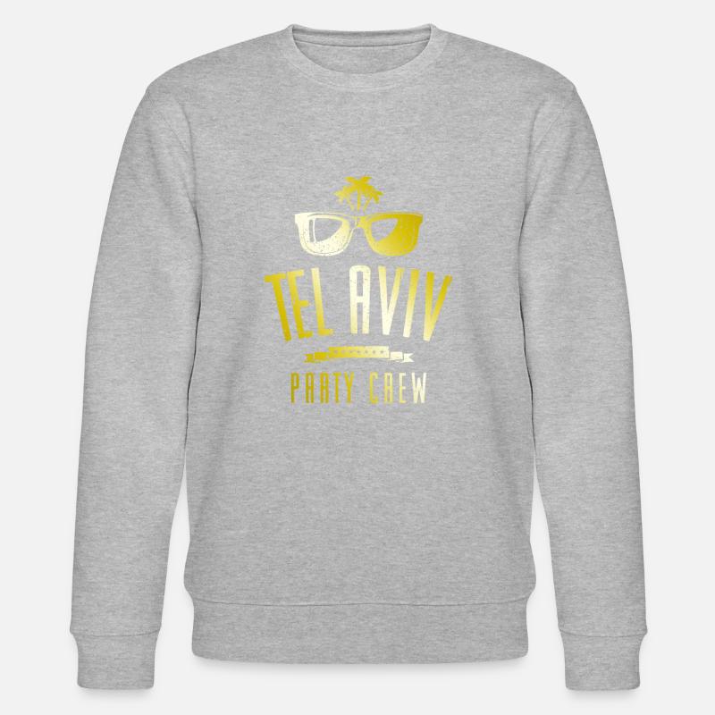 Tel Aviv Party Crew - Stanley/Stella Unisex Bio-Sweatshirt CHANGER  - Grau meliert