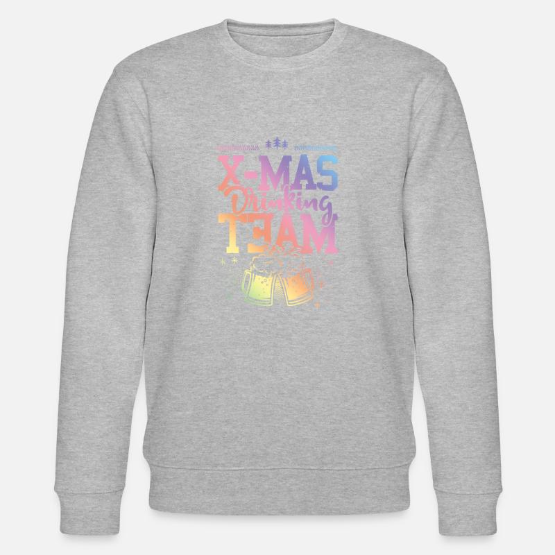 Équipe de consommation de Noël - Sweat bio CHANGER Stanley/Stella Unisexe - gris chiné