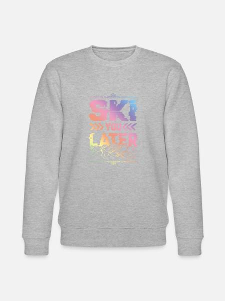 ski skiing - Stanley/Stella CHANGER Unisex Organic Sweatshirt - heather grey