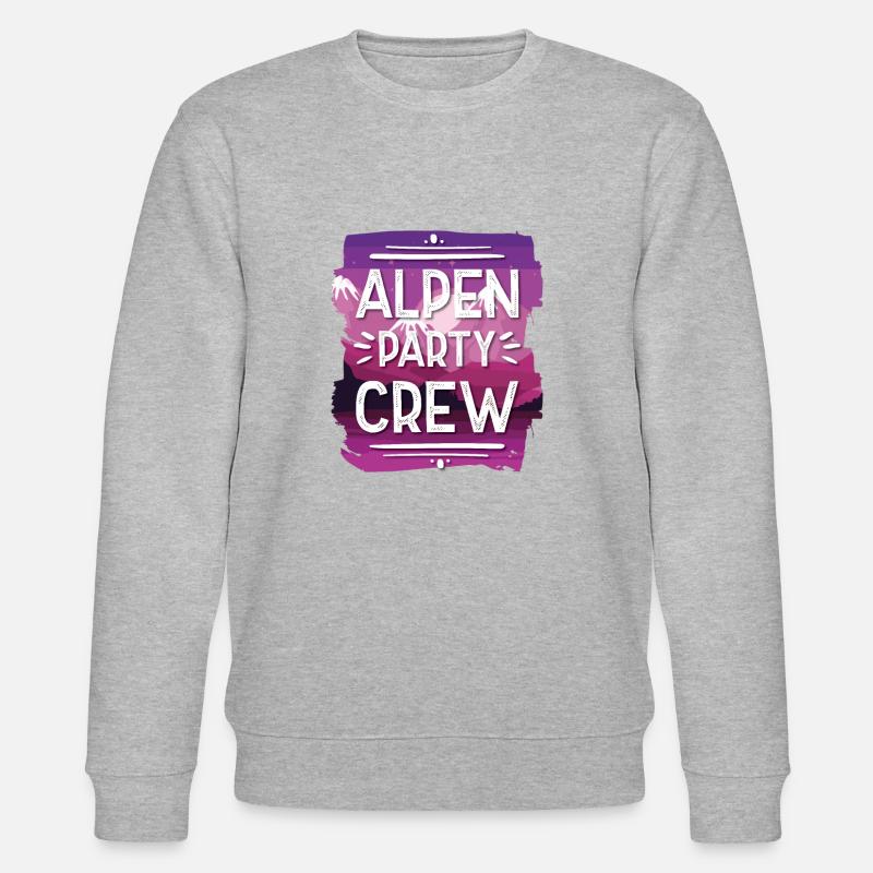 Alpen Party Crew - Stanley/Stella Unisex Bio-Sweatshirt CHANGER  - Grau meliert