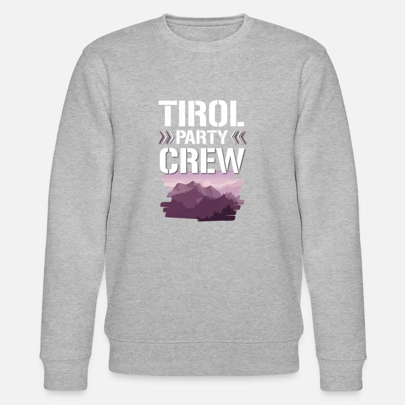 Tirol Party Crew - Sweat bio CHANGER Stanley/Stella Unisexe - gris chiné
