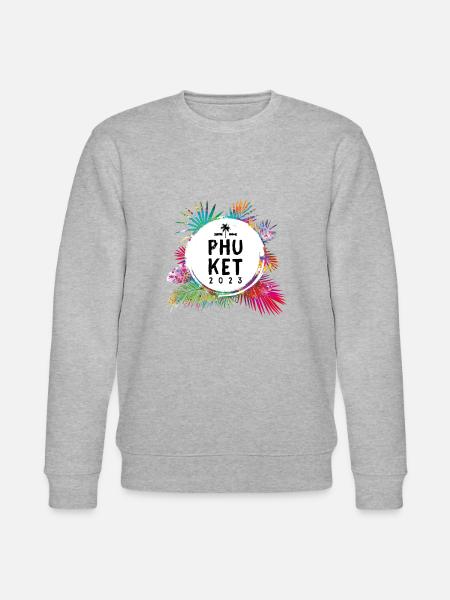 Phuket 2023 Bunt - Stanley/Stella Unisex Bio-Sweatshirt CHANGER - Grau meliert