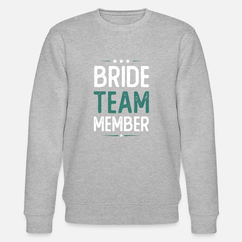 Bride Team - Stanley/Stella Unisex Bio-Sweatshirt CHANGER  - Grau meliert