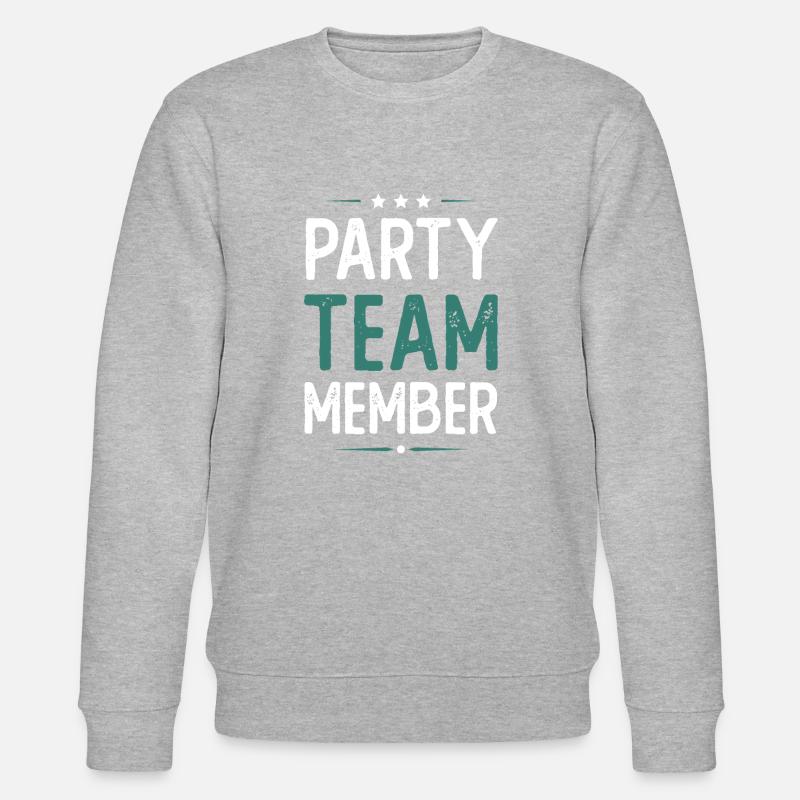 Party Team - Stanley/Stella Unisex Bio-Sweatshirt CHANGER  - Grau meliert