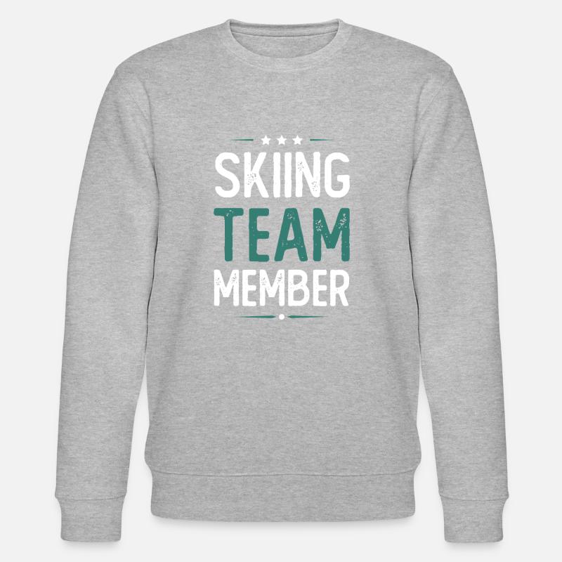 Skiing Team - Stanley/Stella Unisex Bio-Sweatshirt CHANGER  - Grau meliert