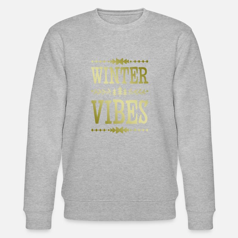 Winter Vibes - Stanley/Stella Unisex Bio-Sweatshirt CHANGER  - Grau meliert