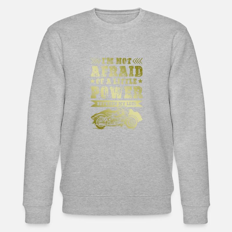 Motorrad Power - Stanley/Stella Unisex Bio-Sweatshirt CHANGER  - Grau meliert