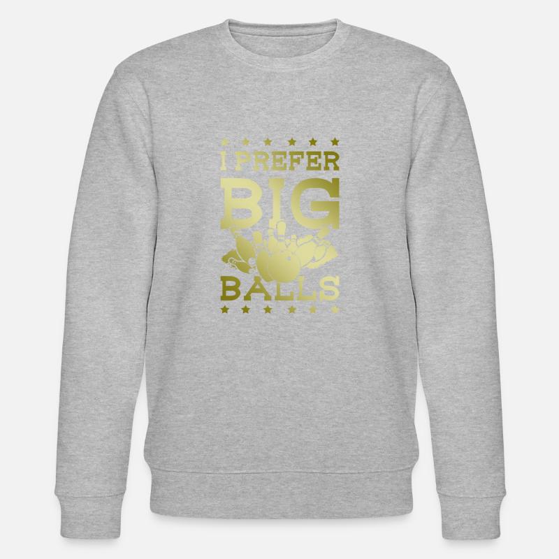 Grosses boules Bowling - Sweat bio CHANGER Stanley/Stella Unisexe - gris chiné