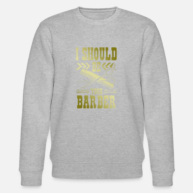 Coiffeur de barbier - Sweat bio CHANGER Stanley/Stella Unisexe - gris chiné