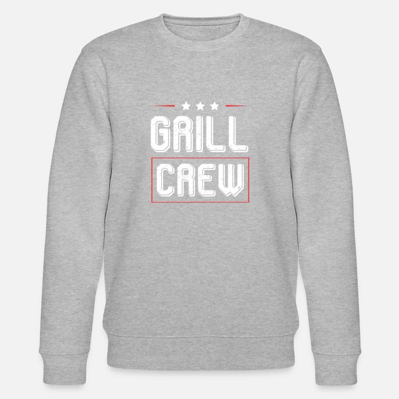 Équipage de grillades - Sweat bio CHANGER Stanley/Stella Unisexe - gris chiné