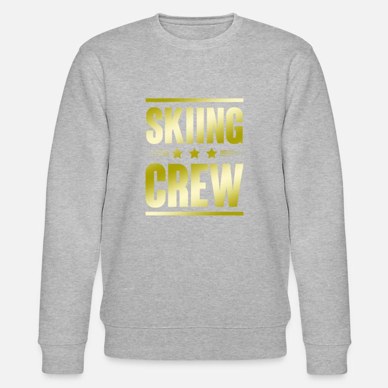 Skiing Crew - Stanley/Stella CHANGER Unisex Organic Sweatshirt - heather grey