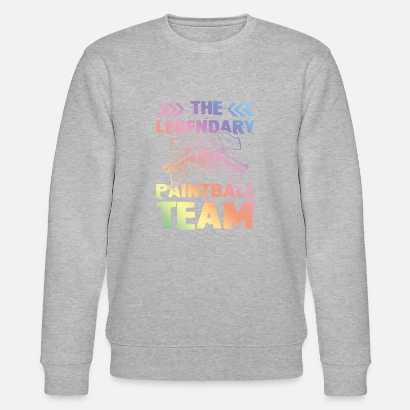 Legendary Paintball Team - Stanley/Stella Unisex Bio-Sweatshirt CHANGER  - Grau meliert