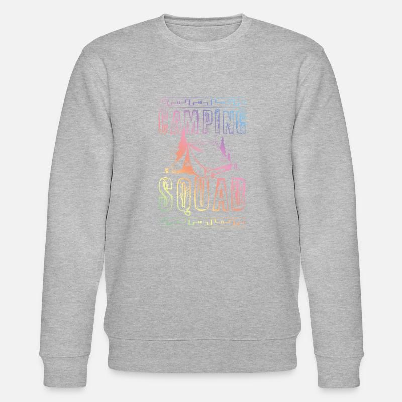 Camping Squad - Stanley/Stella Unisex Bio-Sweatshirt CHANGER  - Grau meliert