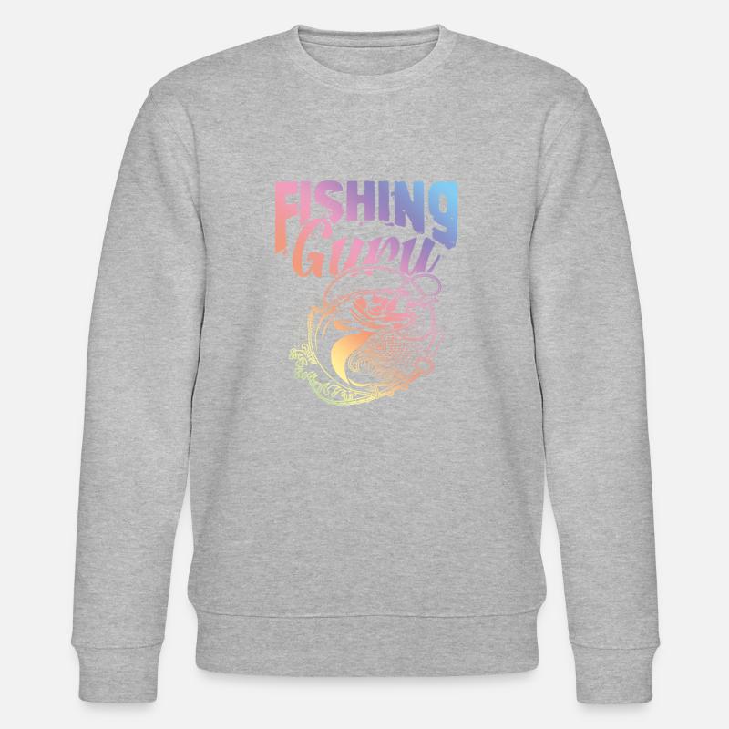 Fishing Guru - Stanley/Stella Unisex Bio-Sweatshirt CHANGER  - Grau meliert