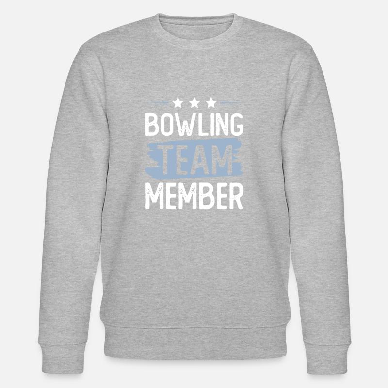 Bowling Team - Stanley/Stella Unisex Bio-Sweatshirt CHANGER  - Grau meliert
