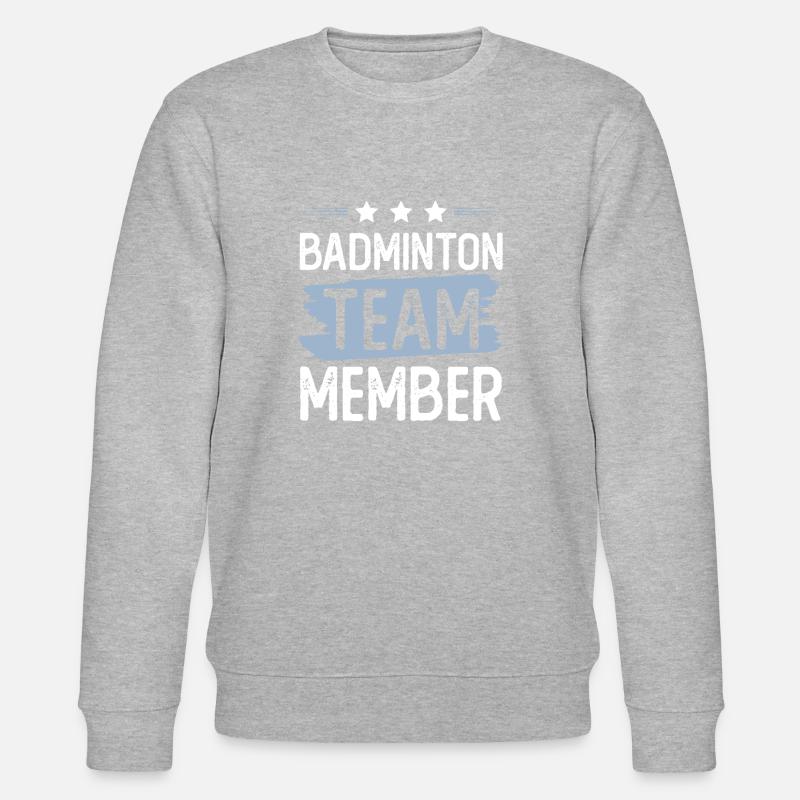Équipe de badminton - Sweat bio CHANGER Stanley/Stella Unisexe - gris chiné
