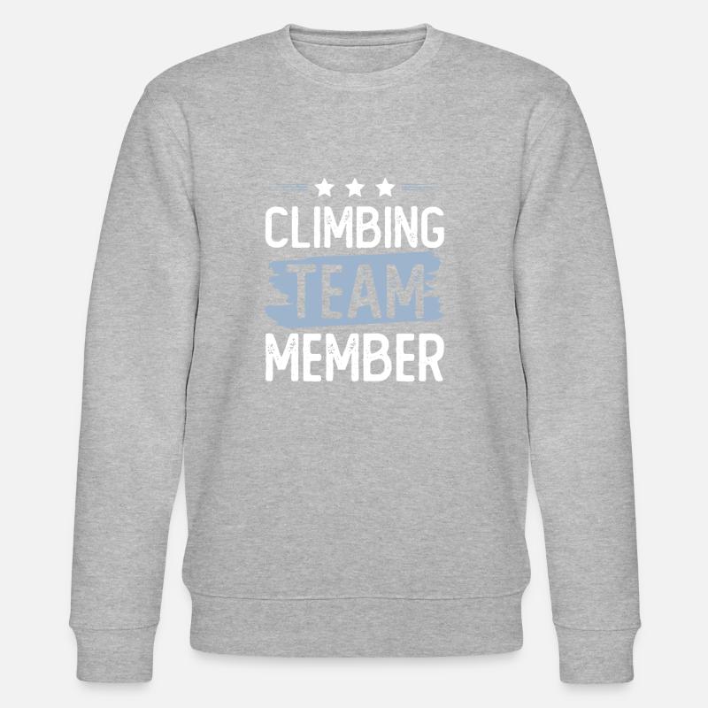 Climbing Team - Stanley/Stella CHANGER Unisex Organic Sweatshirt - heather grey
