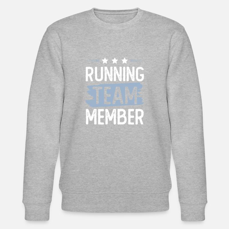 Running Team - Stanley/Stella Unisex Bio-Sweatshirt CHANGER - Grau meliert