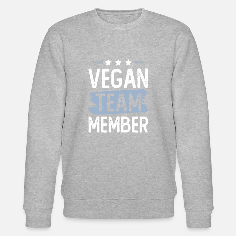 Équipe végétalienne - Sweat bio CHANGER Stanley/Stella Unisexe - gris chiné