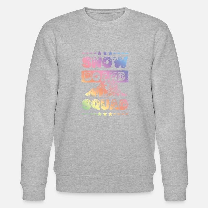 Snowboard Squad - Stanley/Stella Unisex Bio-Sweatshirt CHANGER  - Grau meliert