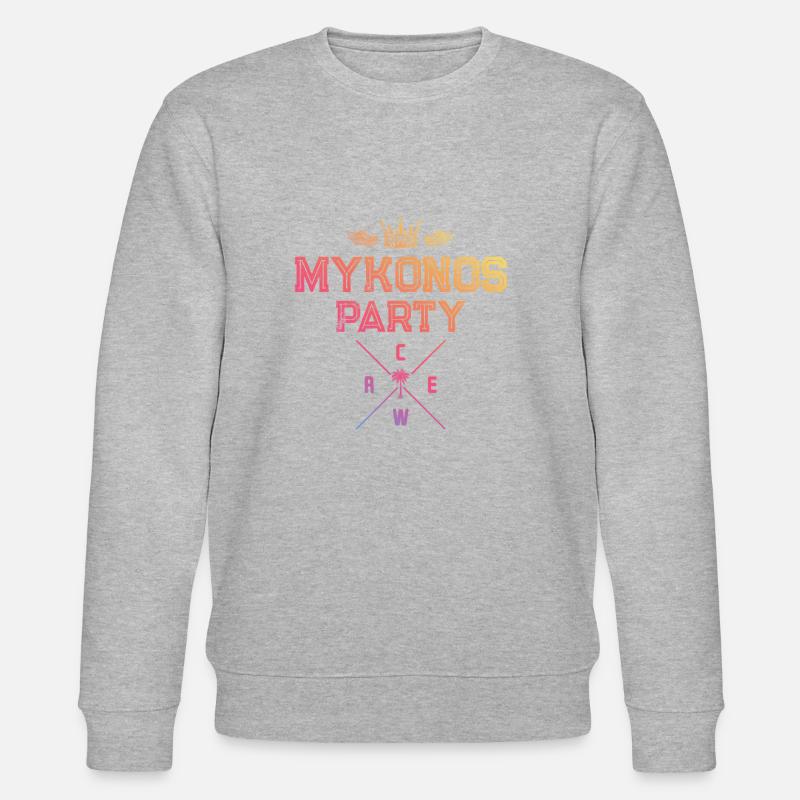 Mykonos Party Crew - Sweat bio CHANGER Stanley/Stella Unisexe - gris chiné