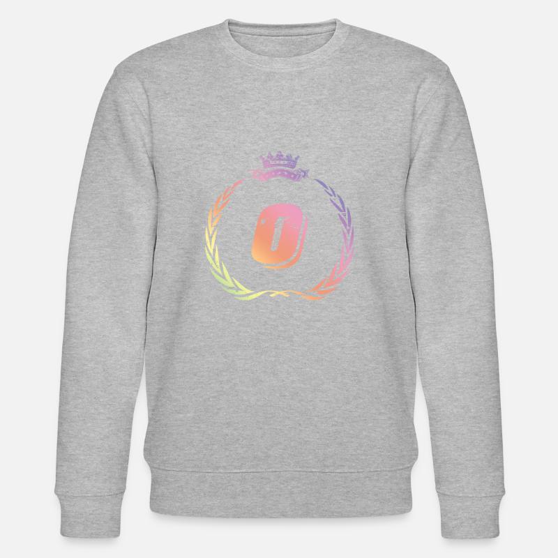 O Buchstabe Kranz - Stanley/Stella Unisex Bio-Sweatshirt CHANGER  - Grau meliert