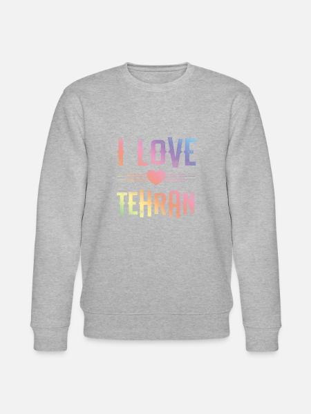 I Love Tehran - Stanley/Stella CHANGER Unisex Organic Sweatshirt - heather grey