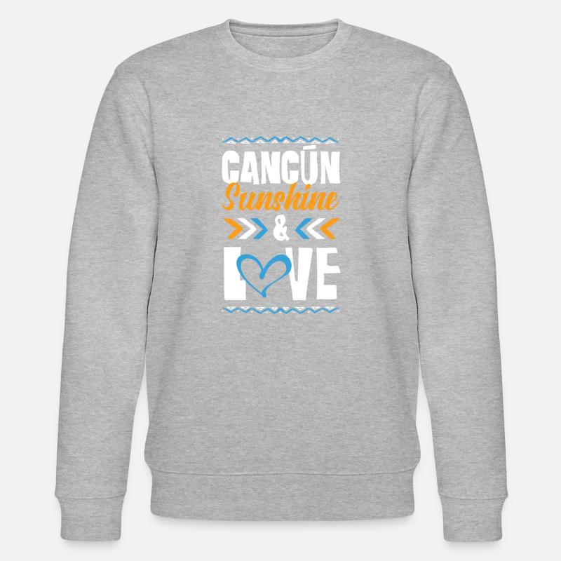 Cancun Love - Stanley/Stella Unisex Bio-Sweatshirt CHANGER  - Grau meliert