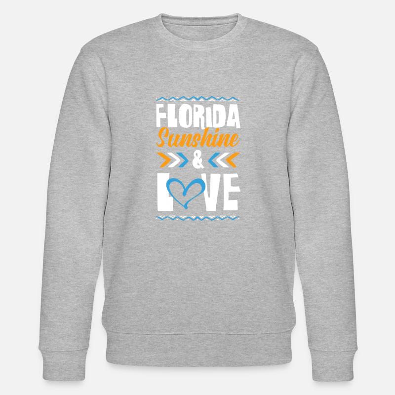 Florida Love - Stanley/Stella Unisex Bio-Sweatshirt CHANGER - Grau meliert