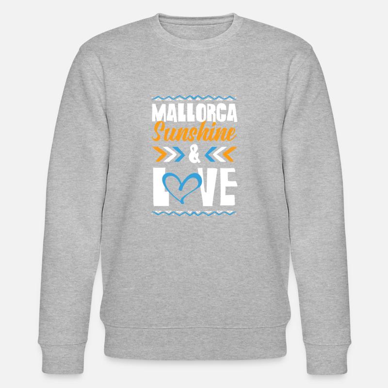 Majorque Amour - Sweat bio CHANGER Stanley/Stella Unisexe - gris chiné