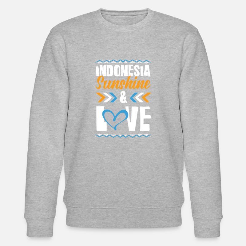 Indonésie Amour - Sweat bio CHANGER Stanley/Stella Unisexe - gris chiné
