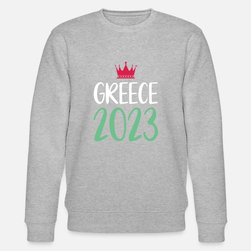 Grèce 2023 - Sweat bio CHANGER Stanley/Stella Unisexe - gris chiné