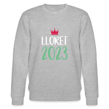 Lloret De Mar 2023 - Stanley/Stella Unisex Bio-Sweatshirt CHANGER  - Grau meliert - Vorne - Nik (191cm) & Marisol (170cm)