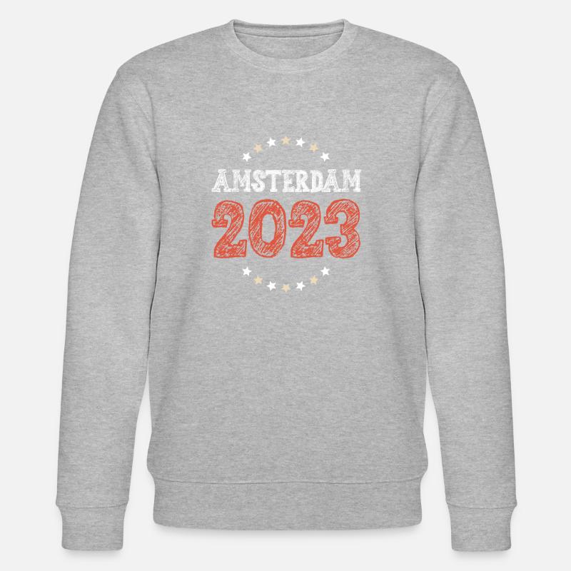 Amsterdam 2023 - Stanley/Stella Unisex Bio-Sweatshirt CHANGER  - Grau meliert