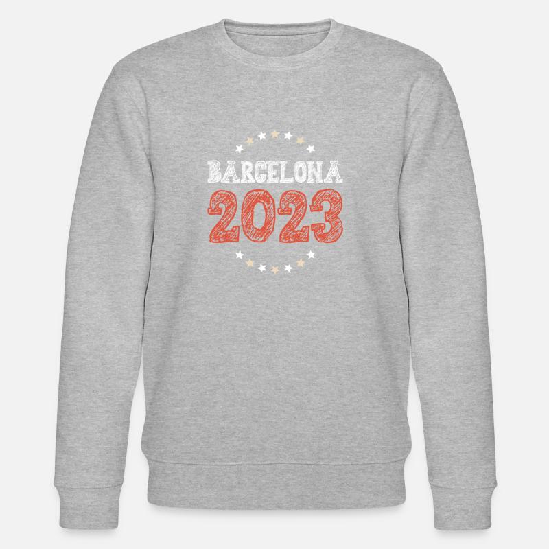 Barcelona 2023 - Stanley/Stella Unisex Bio-Sweatshirt CHANGER  - Grau meliert