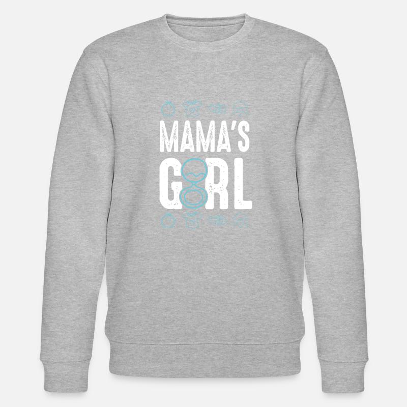 baby mamas mädchen - Stanley/Stella Unisex Bio-Sweatshirt CHANGER  - Grau meliert