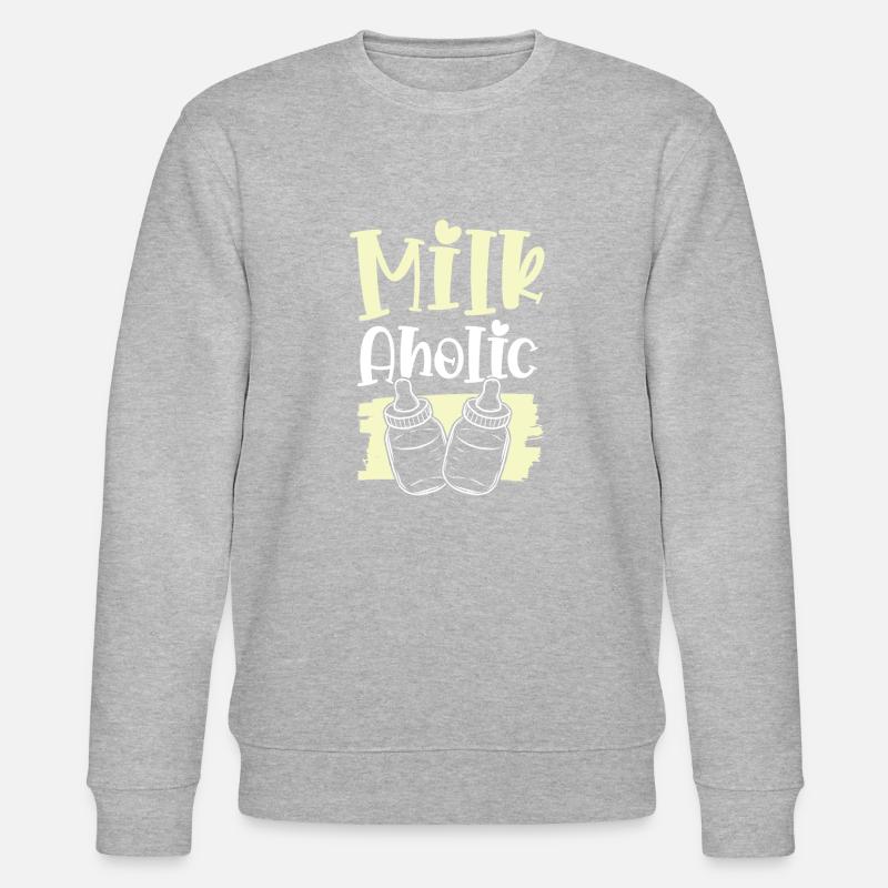 Lait pour bébé - Sweat bio CHANGER Stanley/Stella Unisexe - gris chiné