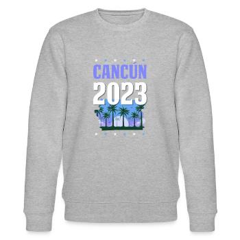 Cancun 2023 - Stanley/Stella CHANGER Unisex Organic Sweatshirt - heather grey - Front - Nik (191cm) & Marisol (170cm)